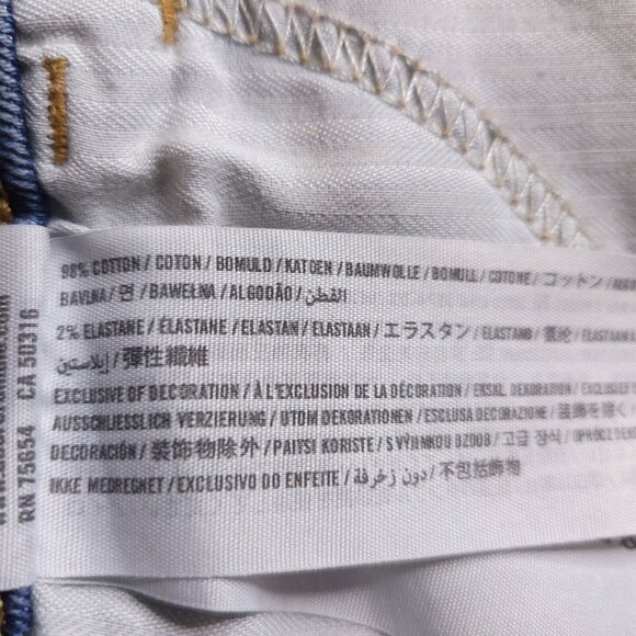 Hollister Womens Short Shorts Jeans 5 Distressed Destroyed Low Rise Junior - Picture 5 of 5